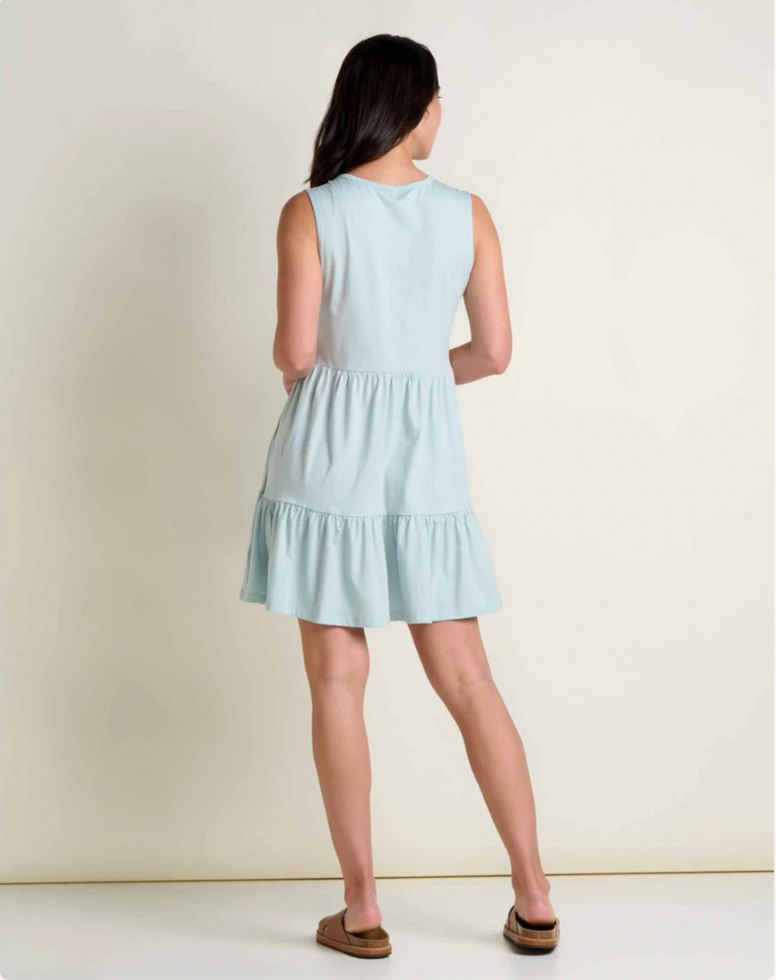 Toad & Co W Marley Tiered Tank Dress SKYWAY PATTERN