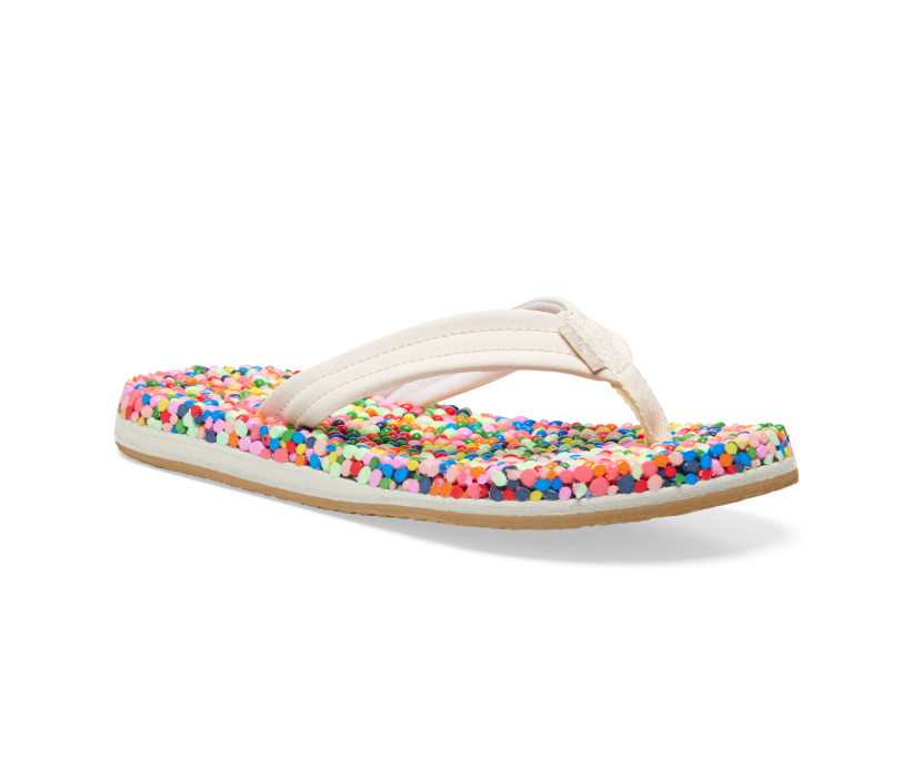 Sanuk Youth Bubblecush RAINBOW CONFETTI