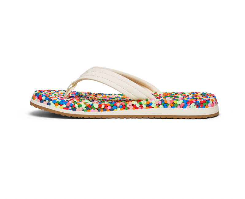 Sanuk Youth Bubblecush RAINBOW CONFETTI