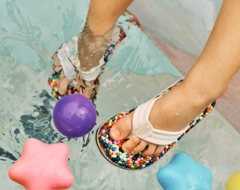 Sanuk Toddler Bubblecush RAINBOW CONFETTI