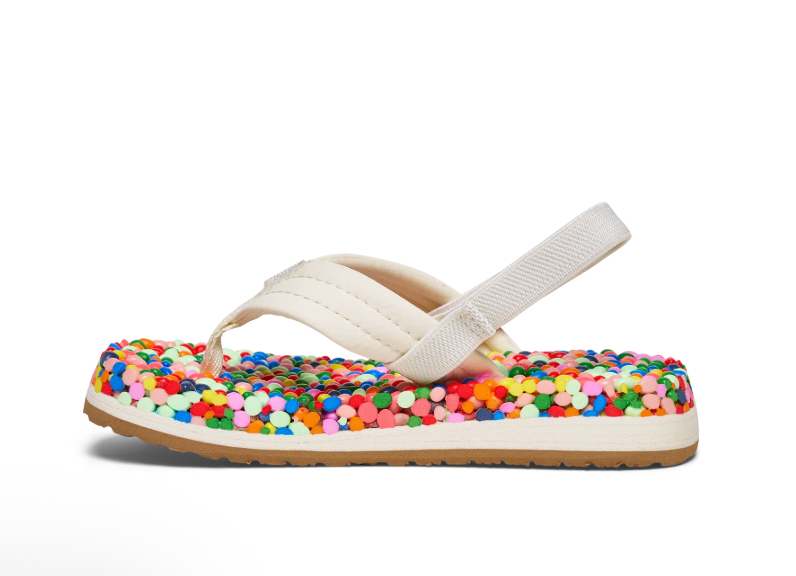 Sanuk Toddler Bubblecush RAINBOW CONFETTI