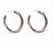 Golden Stella Twist & Glitter Hoop Earrings RED White BLUE