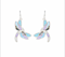 Golden Stella Dragonfly Abalone Earrings SILVER
