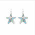 Golden Stella Starfish Abalone Earrings SILVER