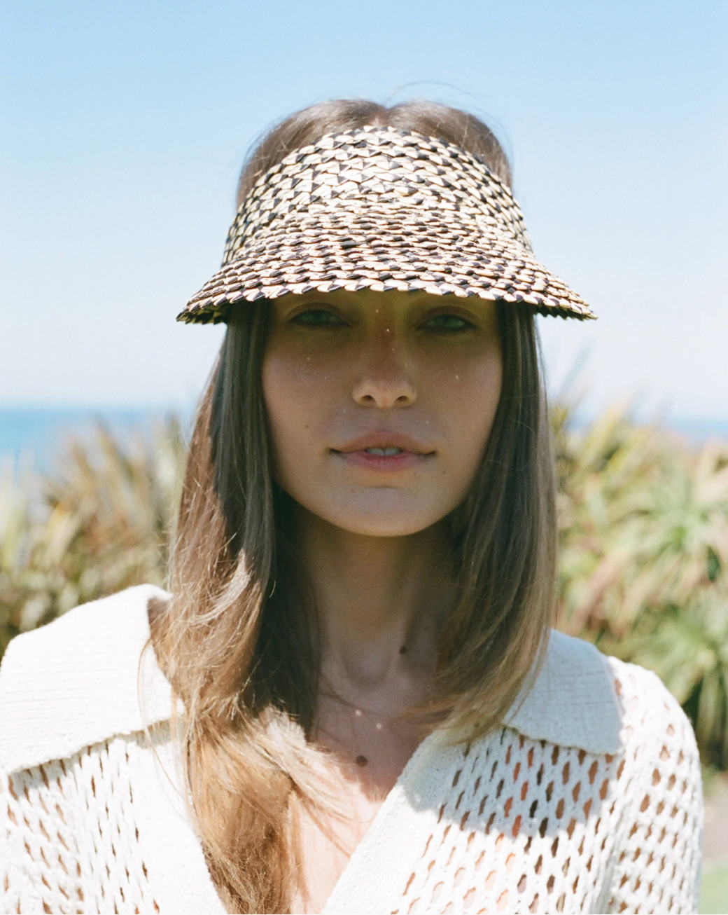 Hemlock Hat Co Capri Visor PEPPER