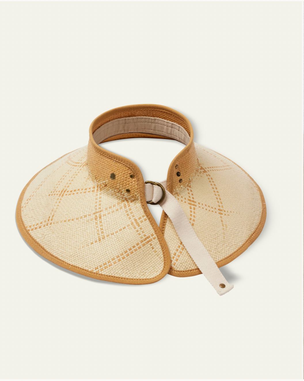 Hemlock Hat Co Luna Packable Wide Brim Visor SAND