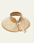 Hemlock Hat Co Luna Packable Wide Brim Visor SAND
