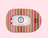 Teleties Large Flat Round Clip SUMMER CRUSH