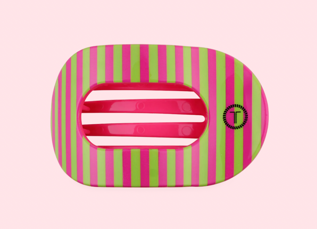 Teleties Large Flat Round Clip SUMMER CRUSH