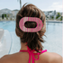 Teleties Large Flat Round Clip SUMMER CRUSH