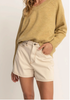 Rhythm W Staple Denim Short ECRU