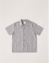 Rhythm M SS Vacation Stripe Shirt CHOCOLATE