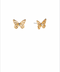 Golden Stella Butterfly Stud Earrings GOLD