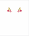 Golden Stella Cherry Stud Earrings RED/GOLD