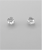 Golden Stella Flower Studs RHODIUM