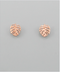 Golden Stella Tropical Leaf Studs ROSE GOLD
