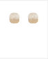 Golden Stella Stone Square Studs IVORY/GOLD