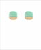 Golden Stella Stone Square Studs AMAZONITE/GOLD