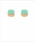 Golden Stella Stone Square Studs AMAZONITE/GOLD