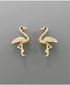 Golden Stella Flamingo Studs GOLD