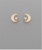Golden Stella Shell Moon & Star Earrings MOP/GD