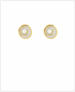 Golden Stella Rose Pearl Stud Earrings CREAM/GOLD