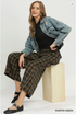 Umgee W Plaid Wide Leg Pants HUNTER GREEN