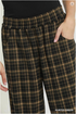 Umgee W Plaid Wide Leg Pants HUNTER GREEN