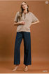 Umgee W SS Knit Cardigan Top LATTE