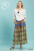 Umgee W Wide Leg Pull On Pants OLIVE MIX