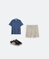 Flag & Anthem M Camden Golf Print Polo NAVY COMBO