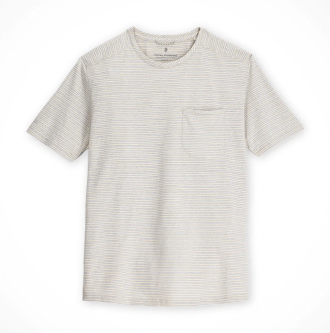 Royal Robbins M SS Vacationer Tee CHALK STRIPE