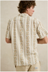 Rhythm M SS Paisley Stripe Shirt NATURAL