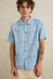 Rhythm M SS Bayu Shirt BLUE