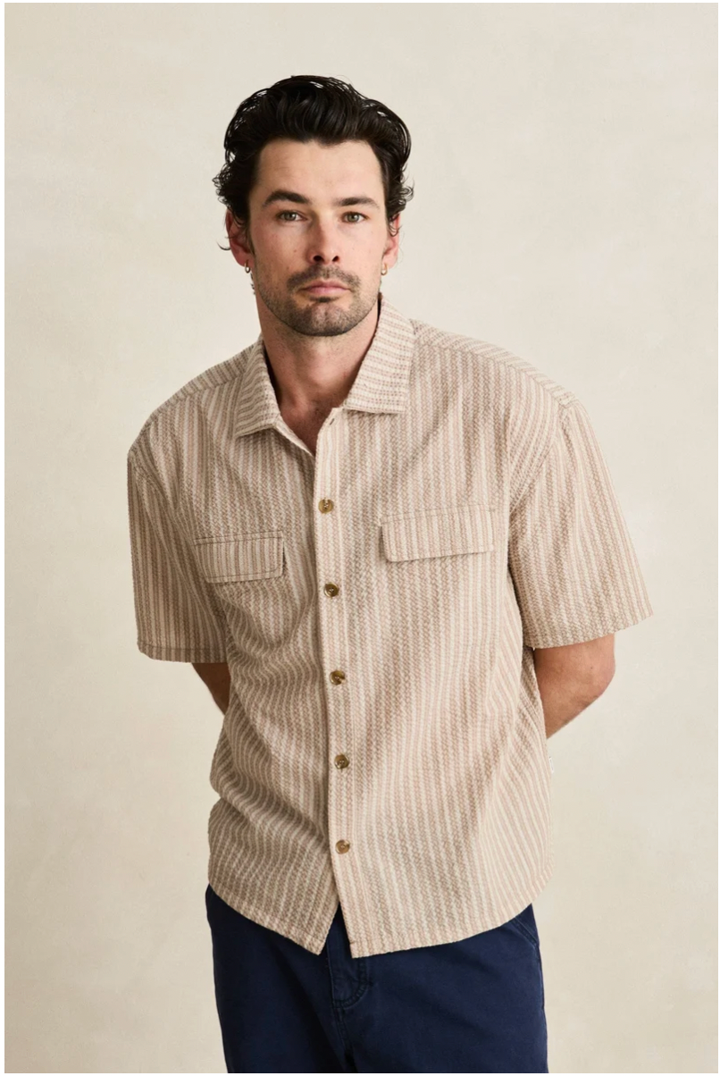 Rhythm M SS Floragraph Shirt INCENSE