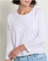 Toad & Co W Clara 3/4 Tee TRUE WHITE