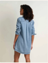 Toad & Co W Pinon Soft Denim Popover Dress BAR HARBOR