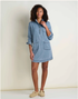 Toad & Co W Pinon Soft Denim Popover Dress BAR HARBOR