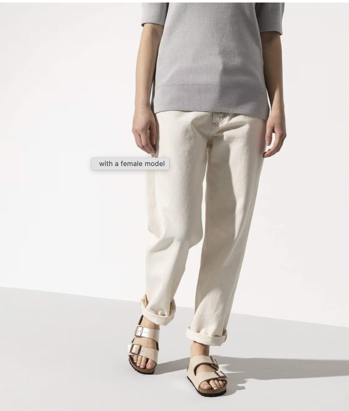 Birkenstock W Arizona Birkoflor GRACEFUL PEARL WHITE - NARROW