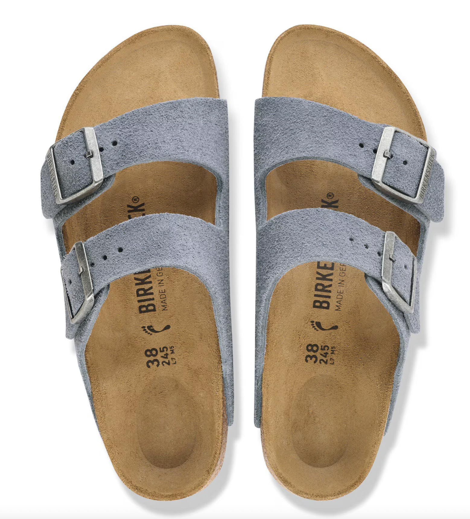 Birkenstock W Arizona SUEDE BS SFB STONE BLUE - NARROW