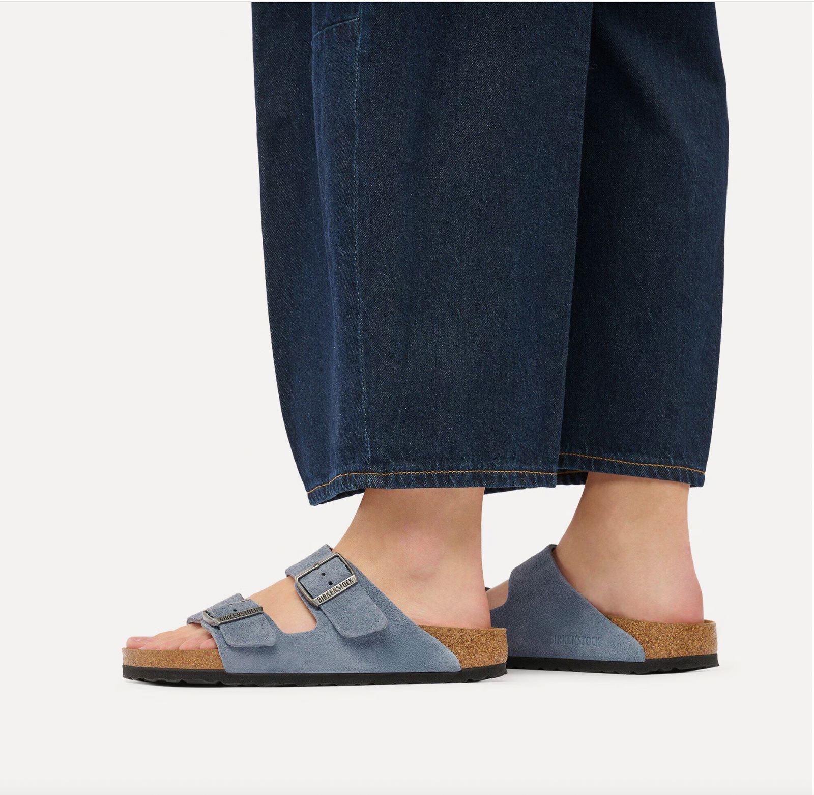 Birkenstock W Arizona SUEDE BS SFB STONE BLUE - NARROW