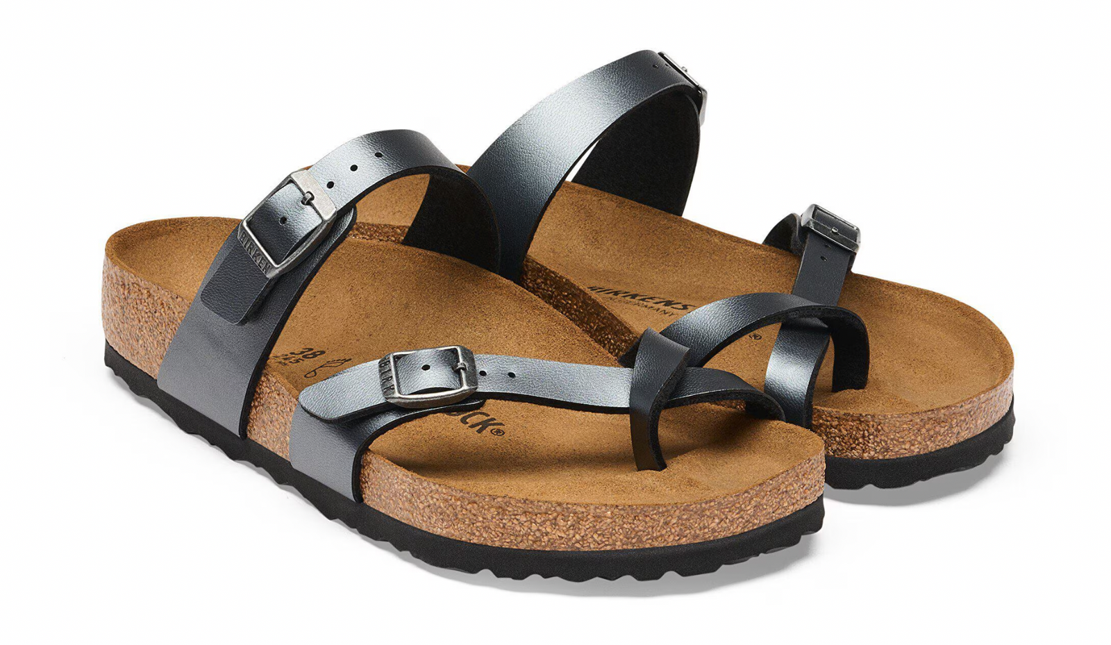Birkenstock W Mayari Birkoflor METALLIC BLACK - REGULAR