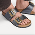Birkenstock W Sydney Luxe Buckle METALLIC BLACK - NARROW