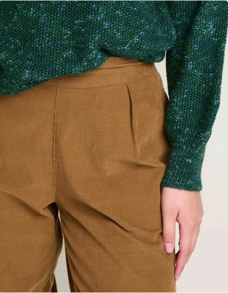 Toad & Co W Cattail Cord Wide Leg Pant HONEY BROWN