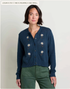 Toad & Co W Bianca Embroidered Cardigan MIDNIGHT DAISY EMBROIDERED