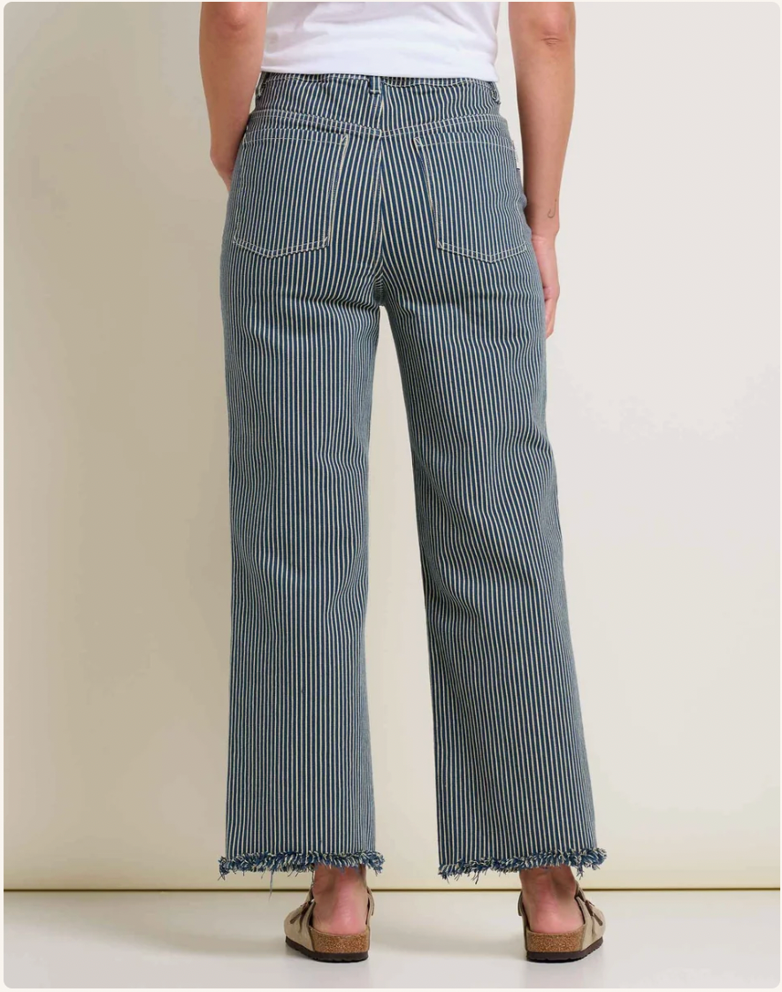 Toad & Co W Balsam Cutoff Jean MIDNIGHT STRIPE