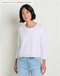 Toad & Co W Clara 3/4 Tee TRUE WHITE