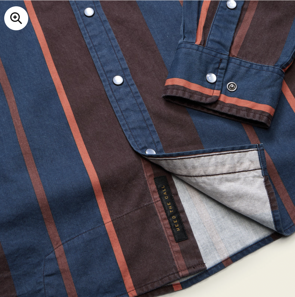 Howler Bros M LS High Rider Shirt DRIVER STRIPE