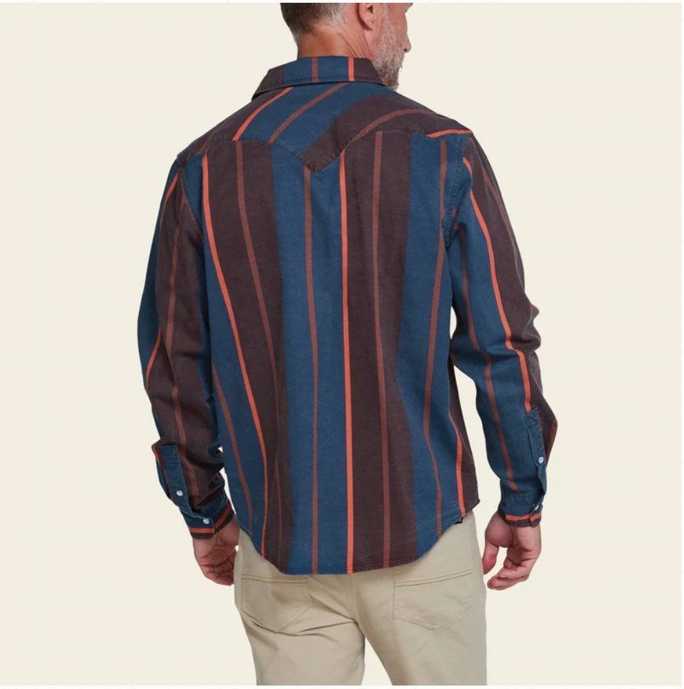Howler Bros M LS High Rider Shirt DRIVER STRIPE