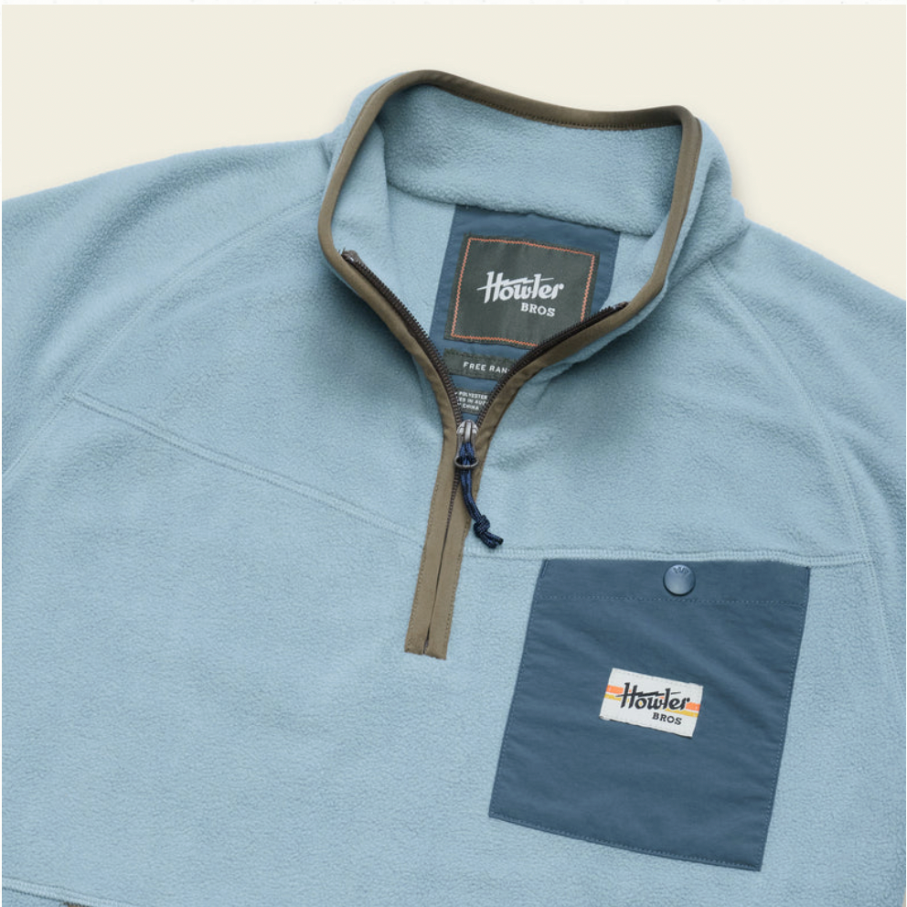 Howler Bros M Free Range Fleece Pullover IRON BLUE